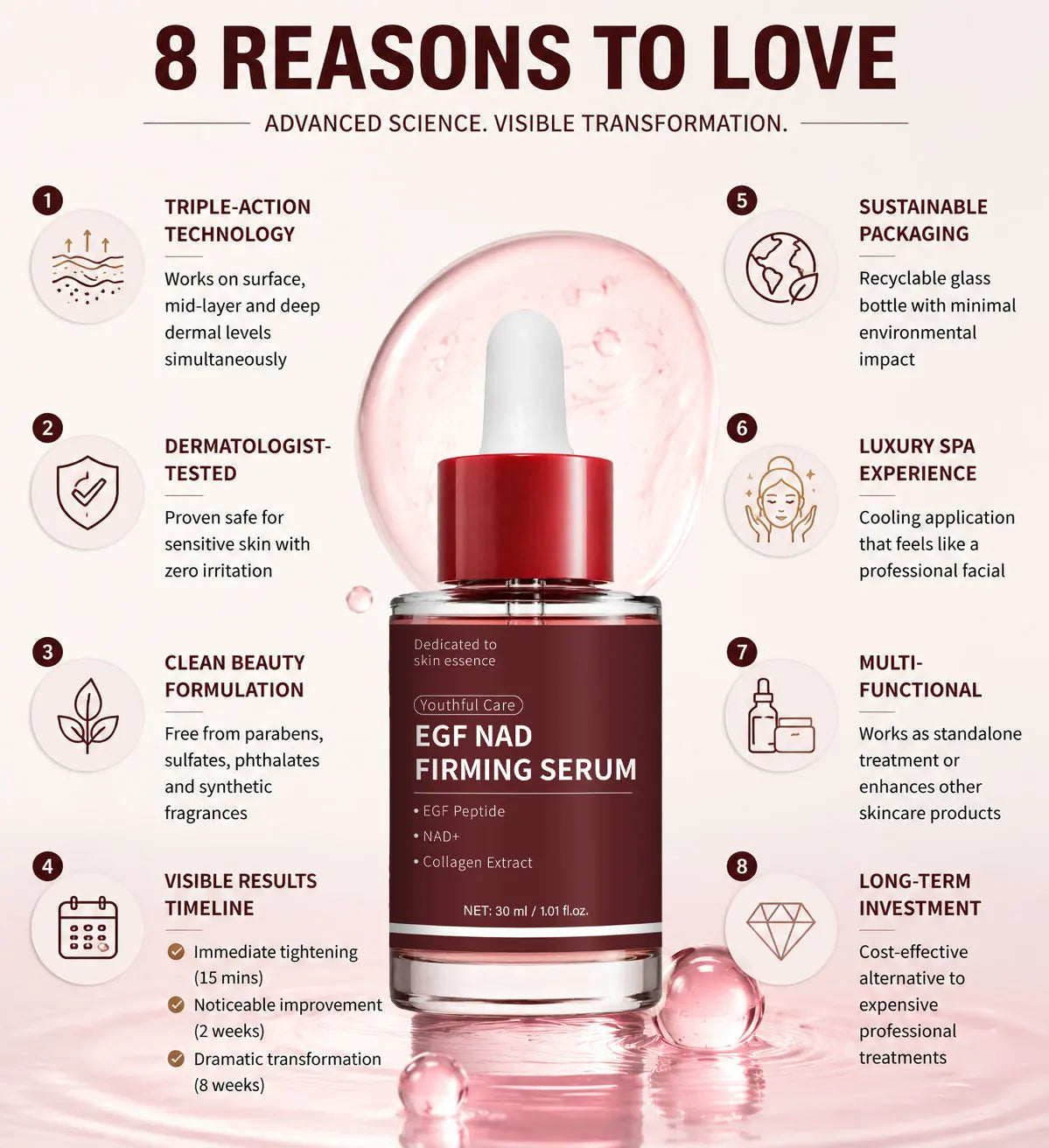 GlowAffair Youth-Glow Serum | NAD+ EGF Firming & Plumping