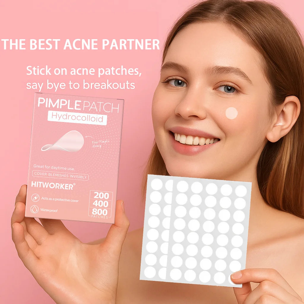 GlowAffair Invisible Pimple Patches | 200, 400 or 800 Hydrocolloid Spots