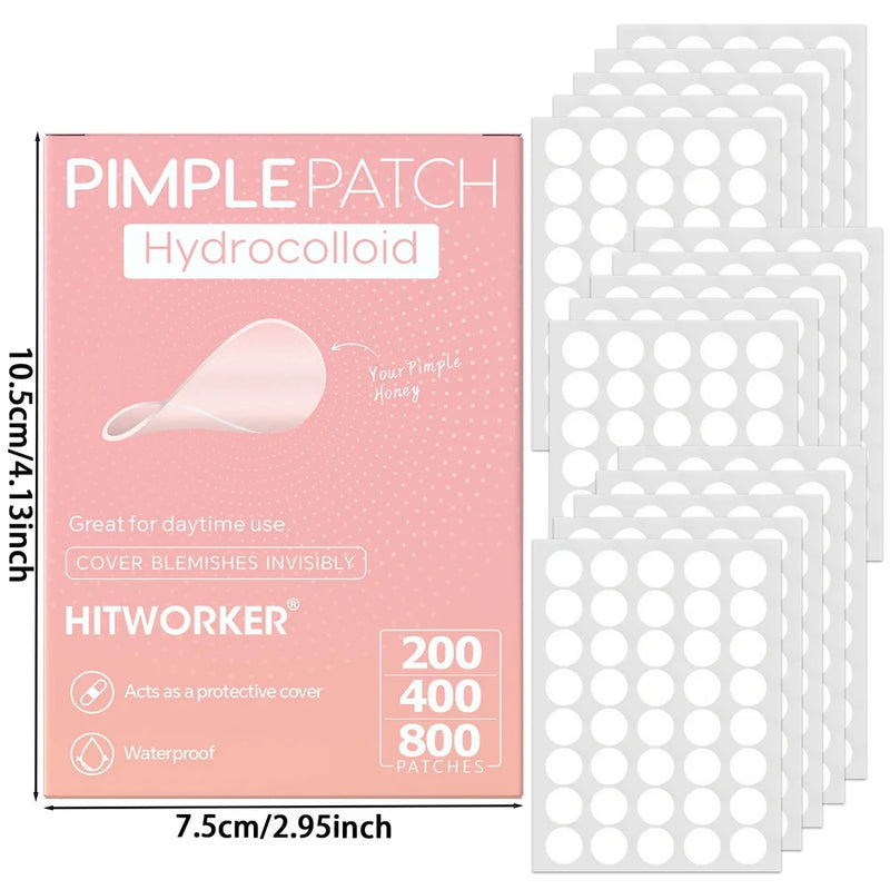 GlowAffair Invisible Pimple Patches | 200, 400 or 800 Hydrocolloid Spots